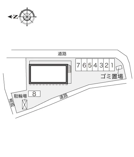 ★手数料０円★菊川市本所　月極駐車場（LP）